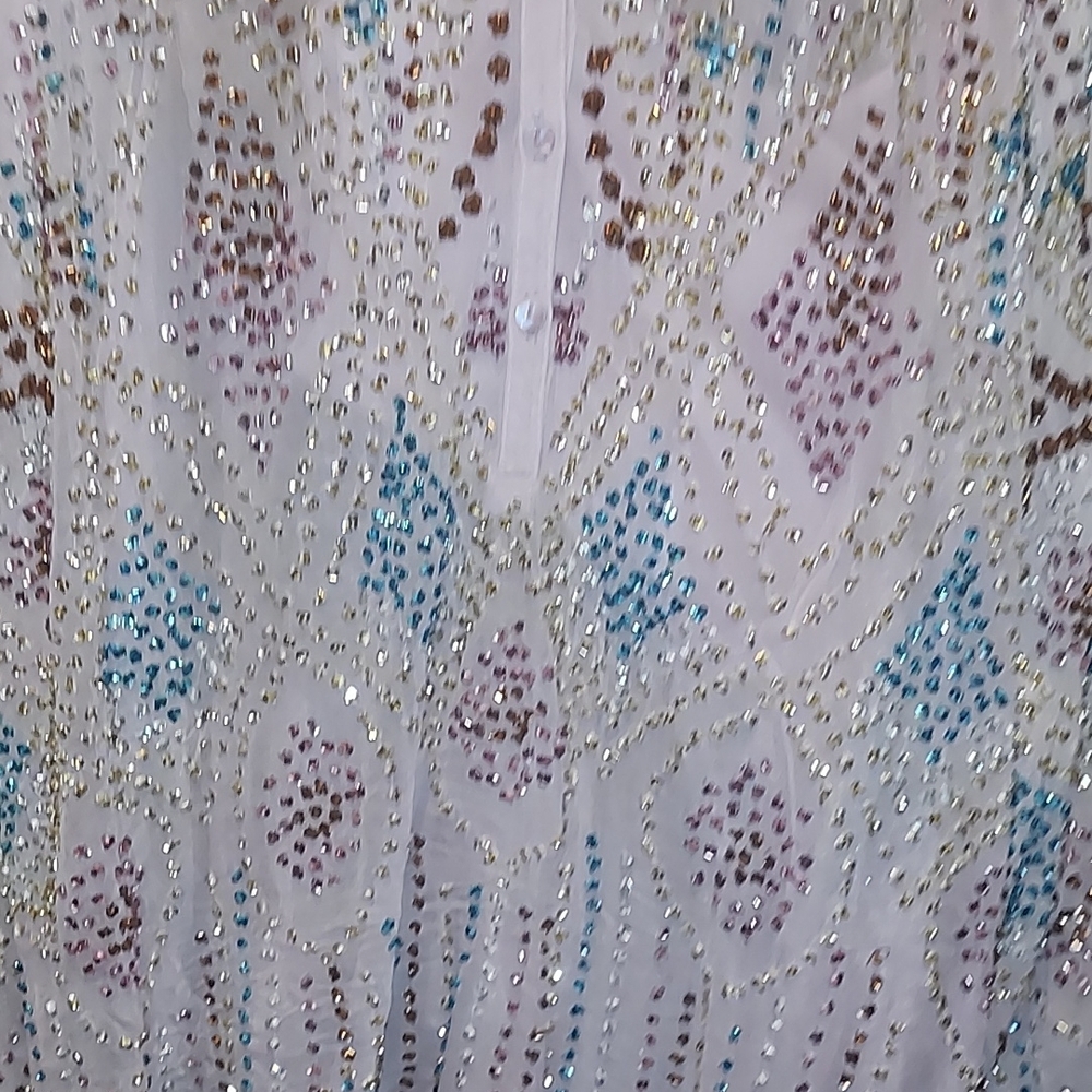 Antik Batik Pink Embellished Blouse - Picture 5 of 10